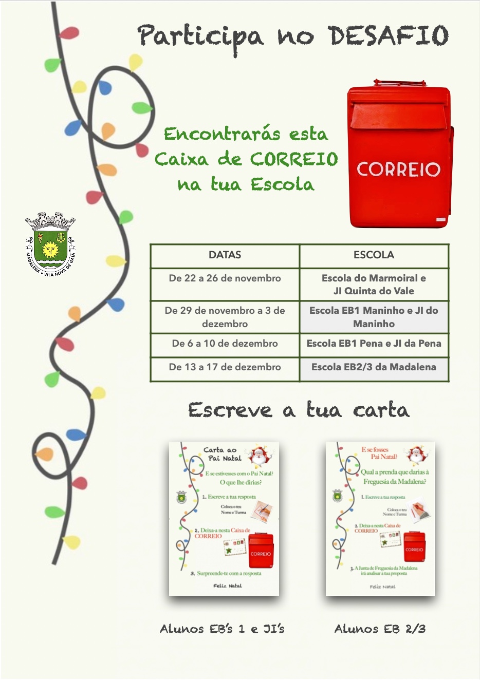 Desafio aos alunos